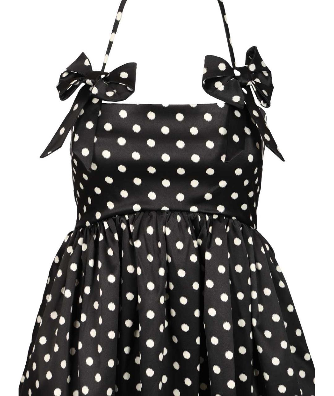 GANNI Черное полиэстеровое повседневное платье, фото 4