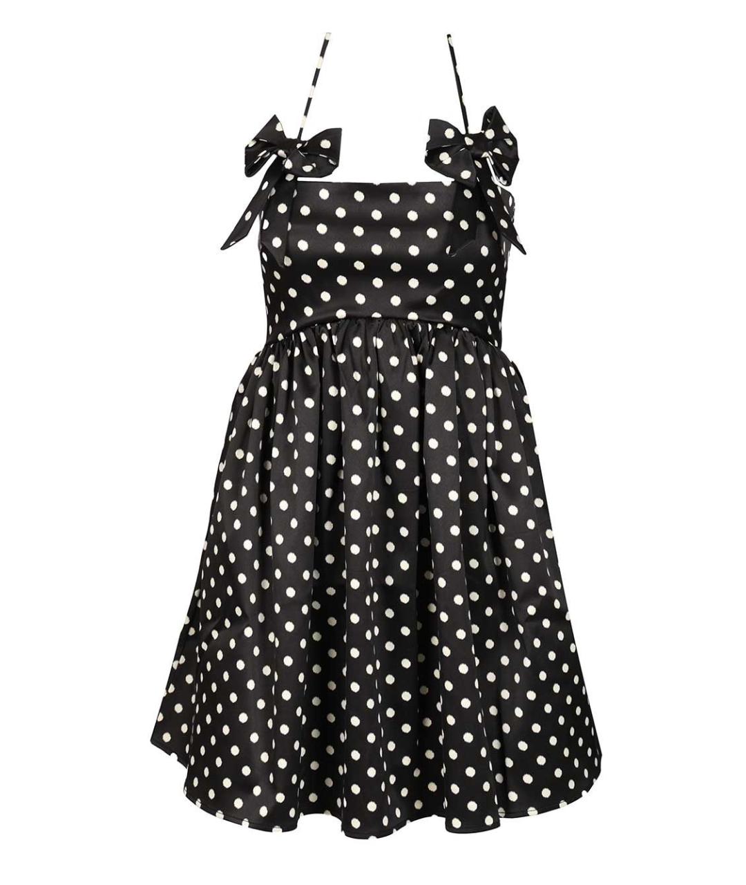 GANNI Черное полиэстеровое повседневное платье, фото 1