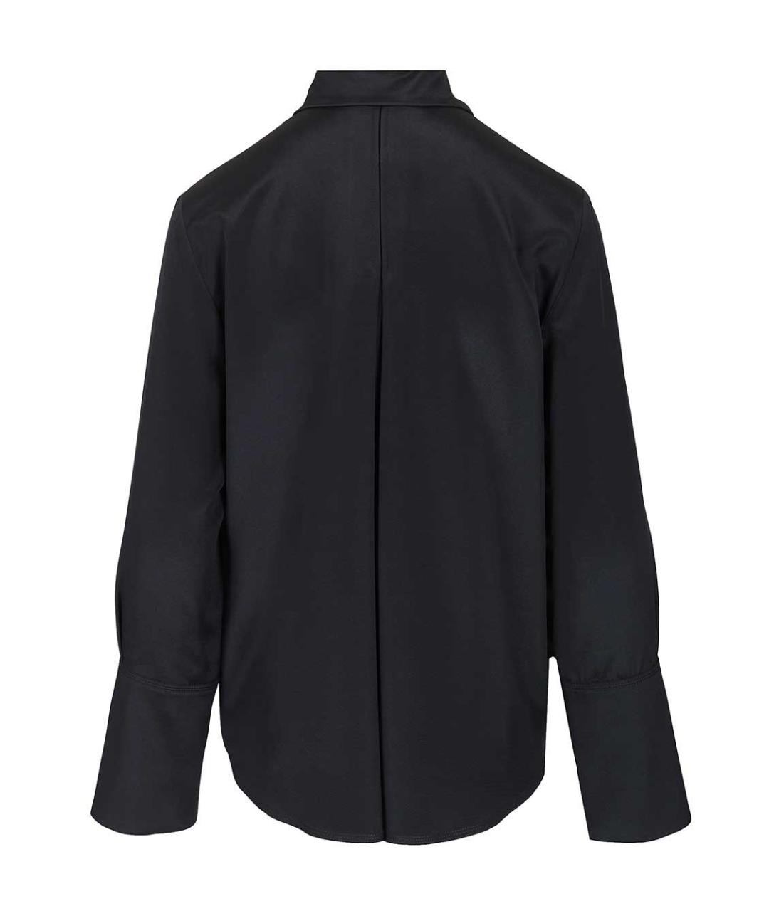 MAX MARA Темно-синяя шелковая рубашка, фото 2