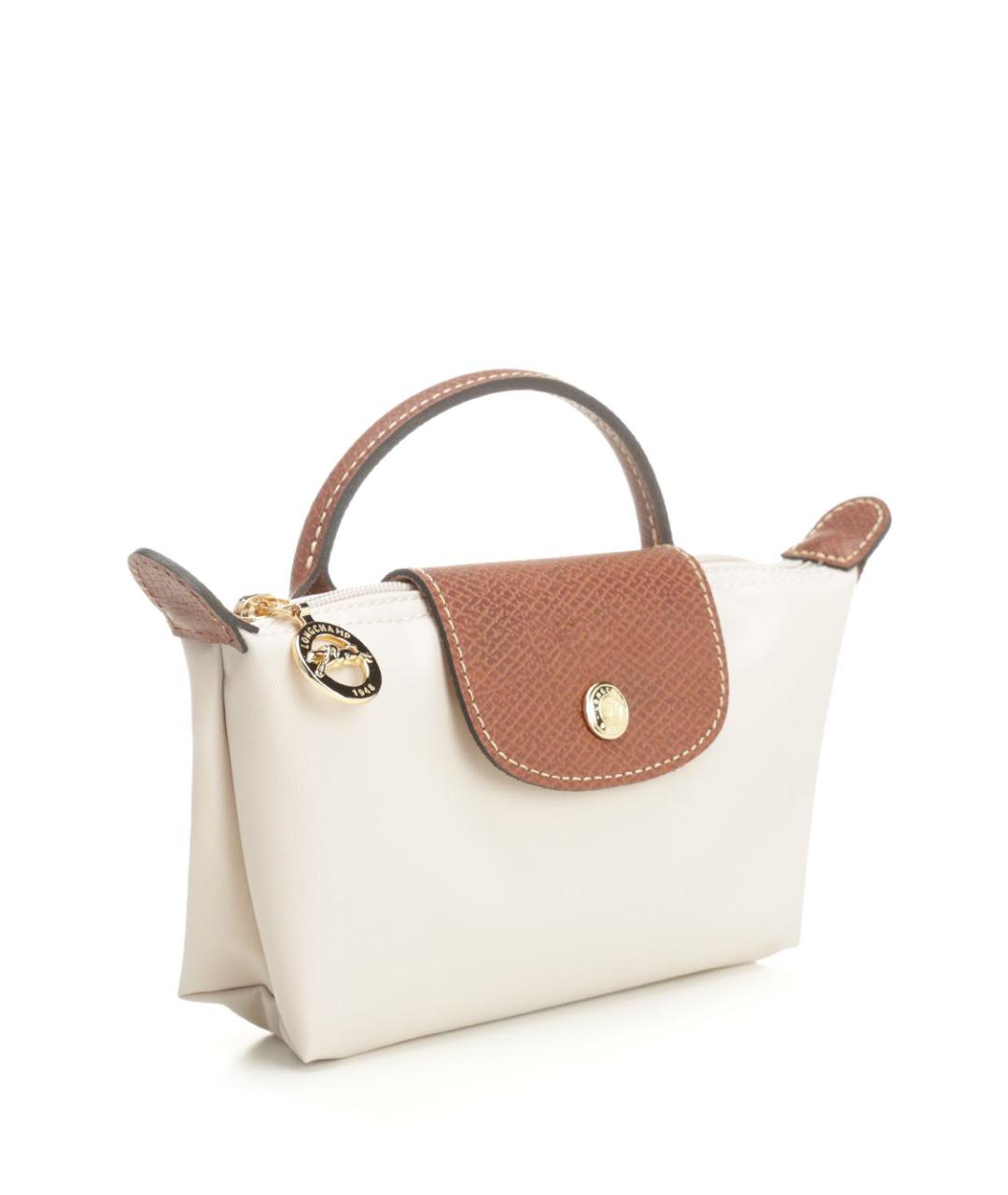 LONGCHAMP Белая синтетическая косметичка, фото 2