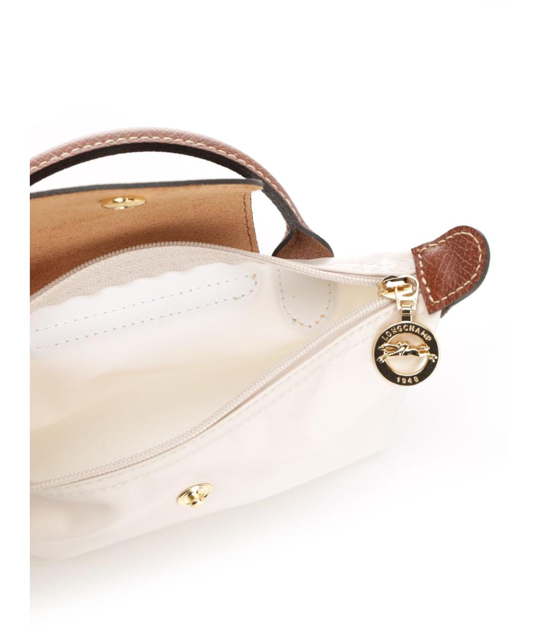 LONGCHAMP Белая синтетическая косметичка, фото 4