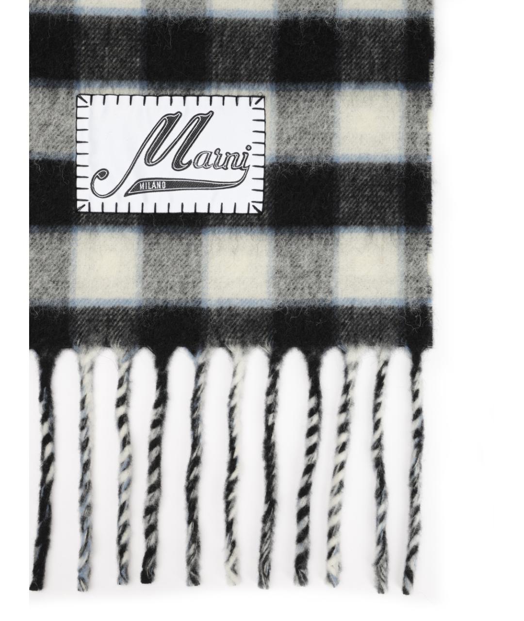 MARNI Мульти шерстяной шарф, фото 2