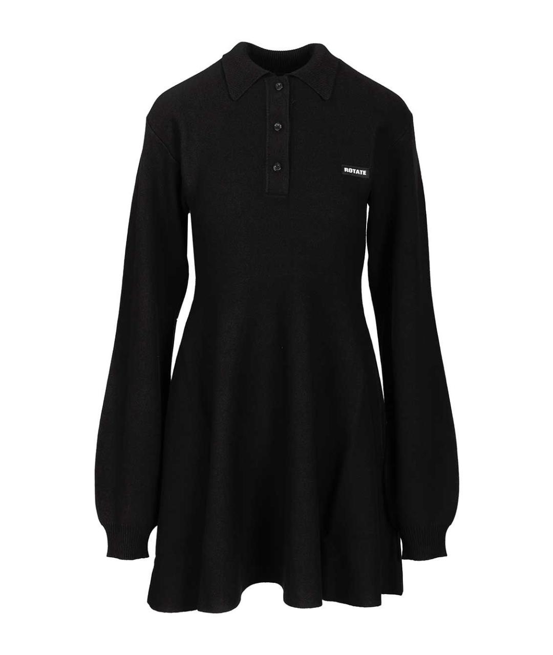 ROTATE Черное повседневное платье, фото 1