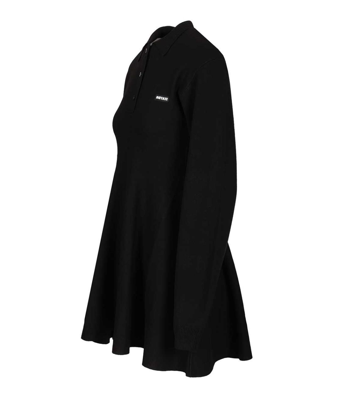 ROTATE Черное повседневное платье, фото 3