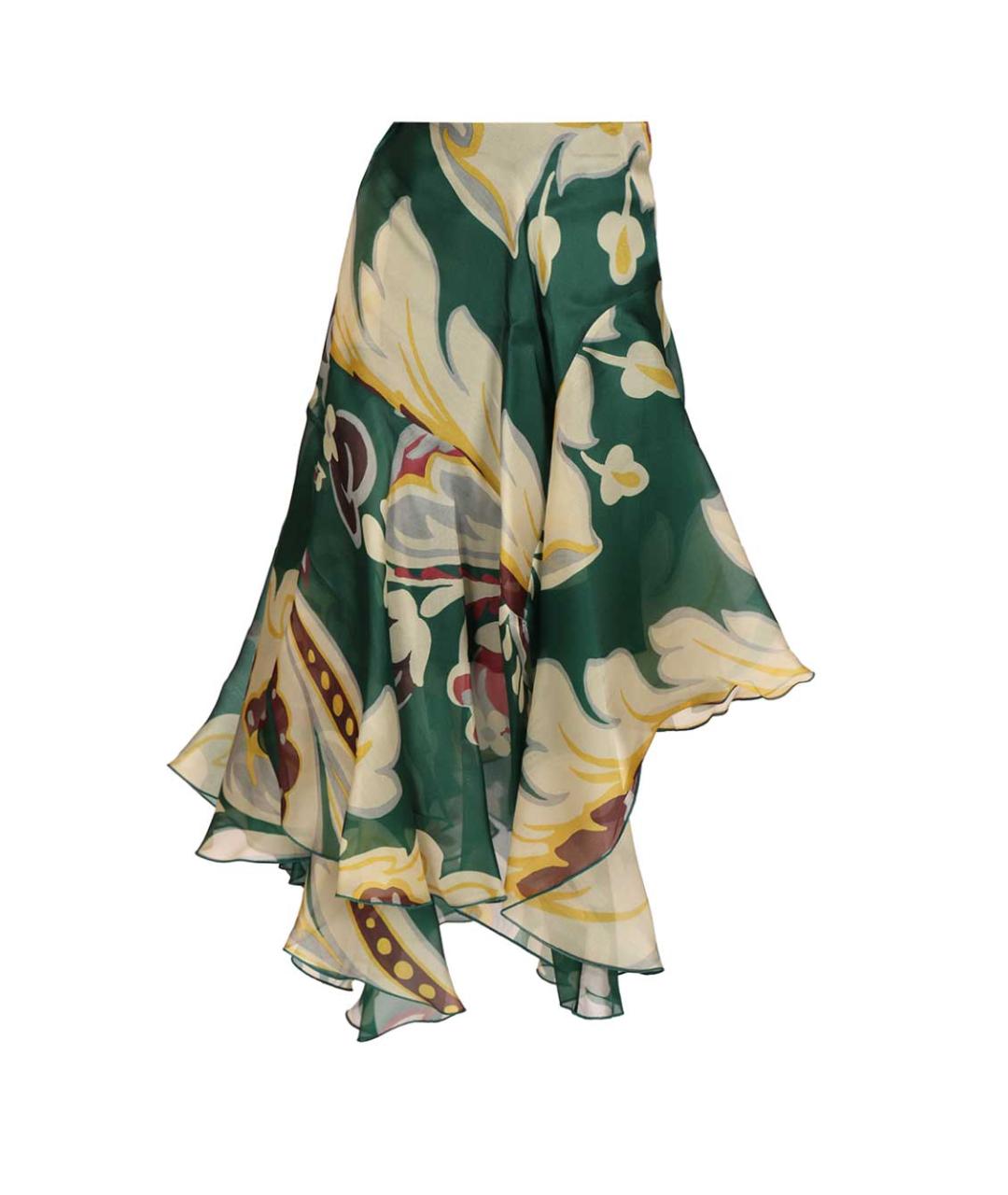 ETRO Мульти шелковая юбка миди, фото 3