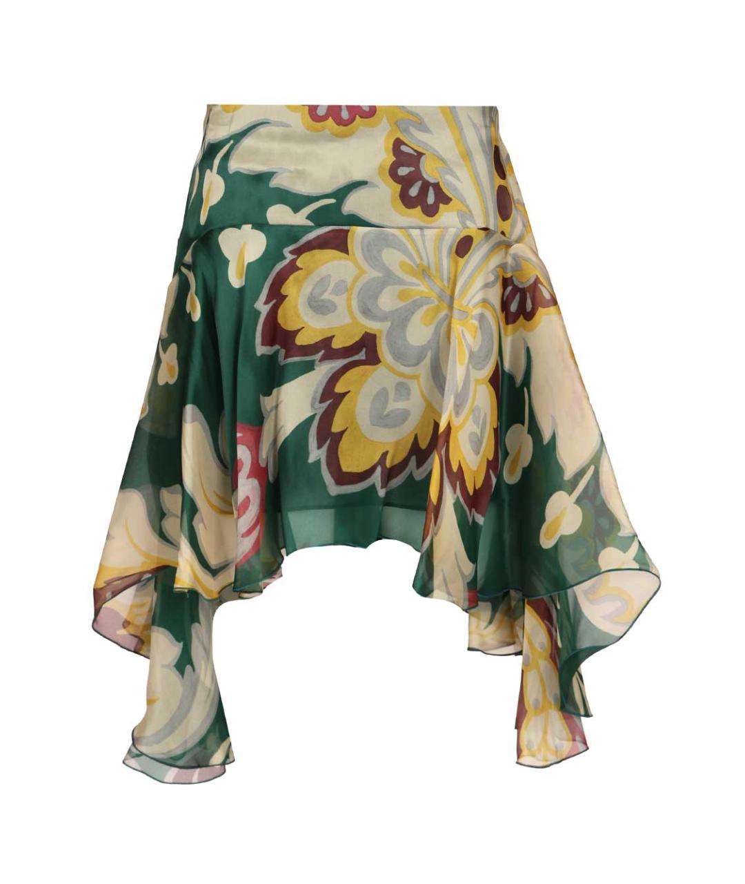 ETRO Мульти шелковая юбка миди, фото 1
