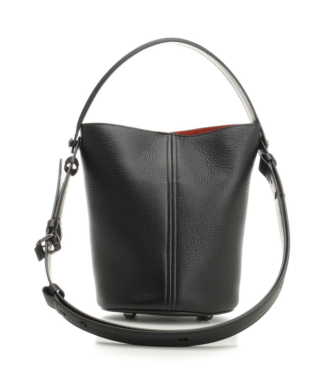 MAISON MARGIELA Черная кожаная сумка тоут, фото 3