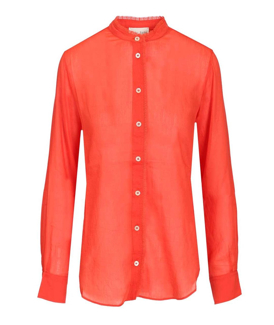 FORTE FORTE Красная хлопковая рубашка, фото 1