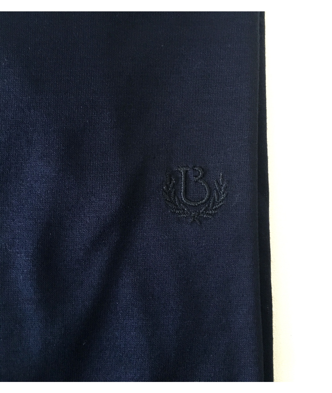 BILANCIONI Темно-синее хлопковое поло с коротким рукавом, фото 6