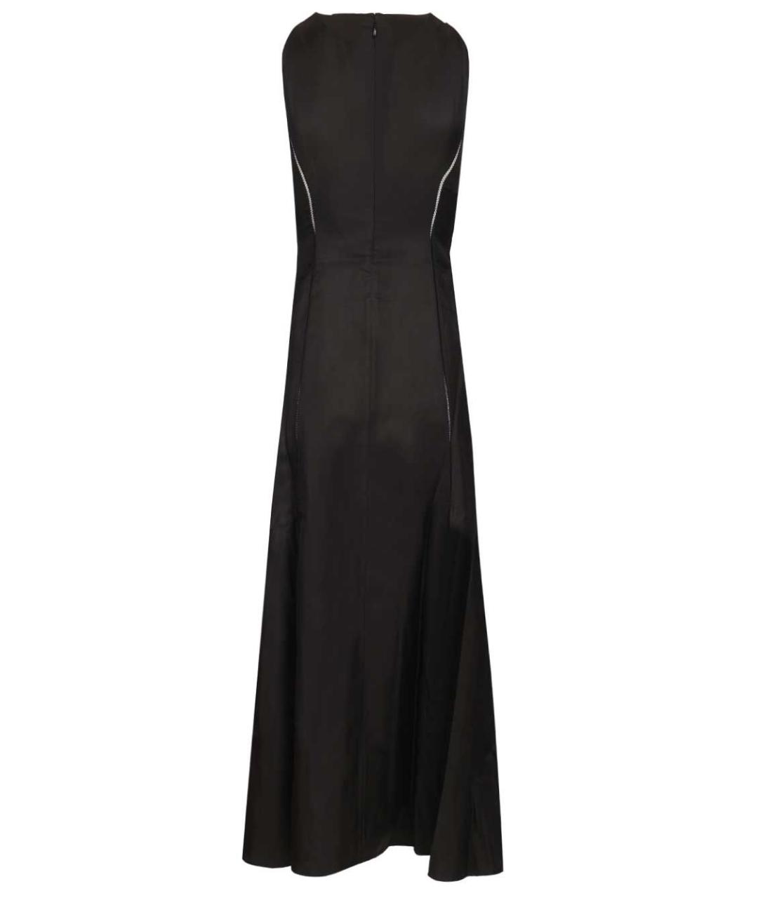 LOULOU STUDIO Черное шелковое платье, фото 2