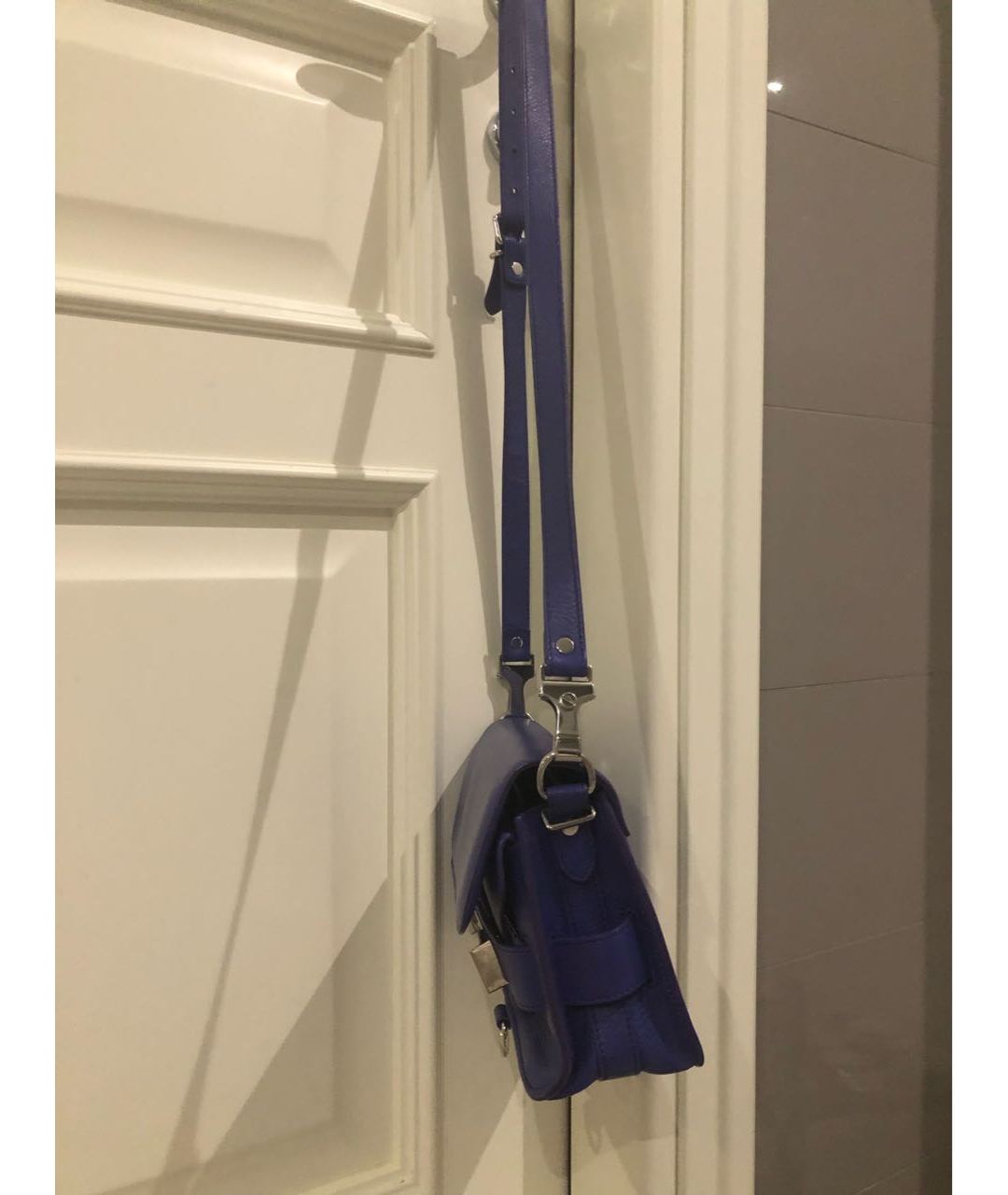 PROENZA SCHOULER Фиолетовая кожаная сумка через плечо, фото 3