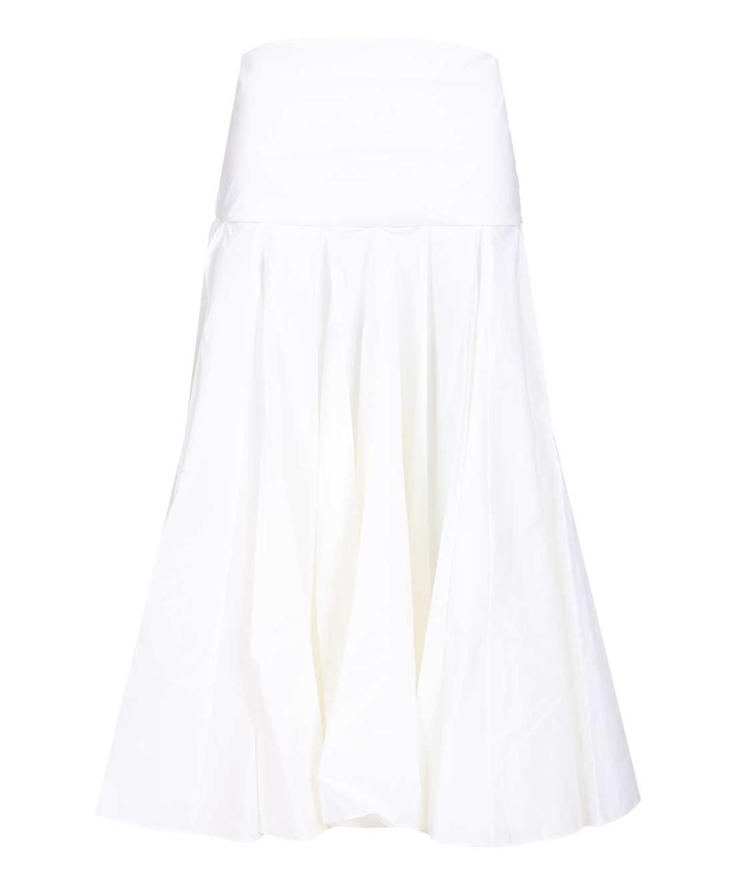 JACQUEMUS Белая хлопковая юбка миди, фото 1