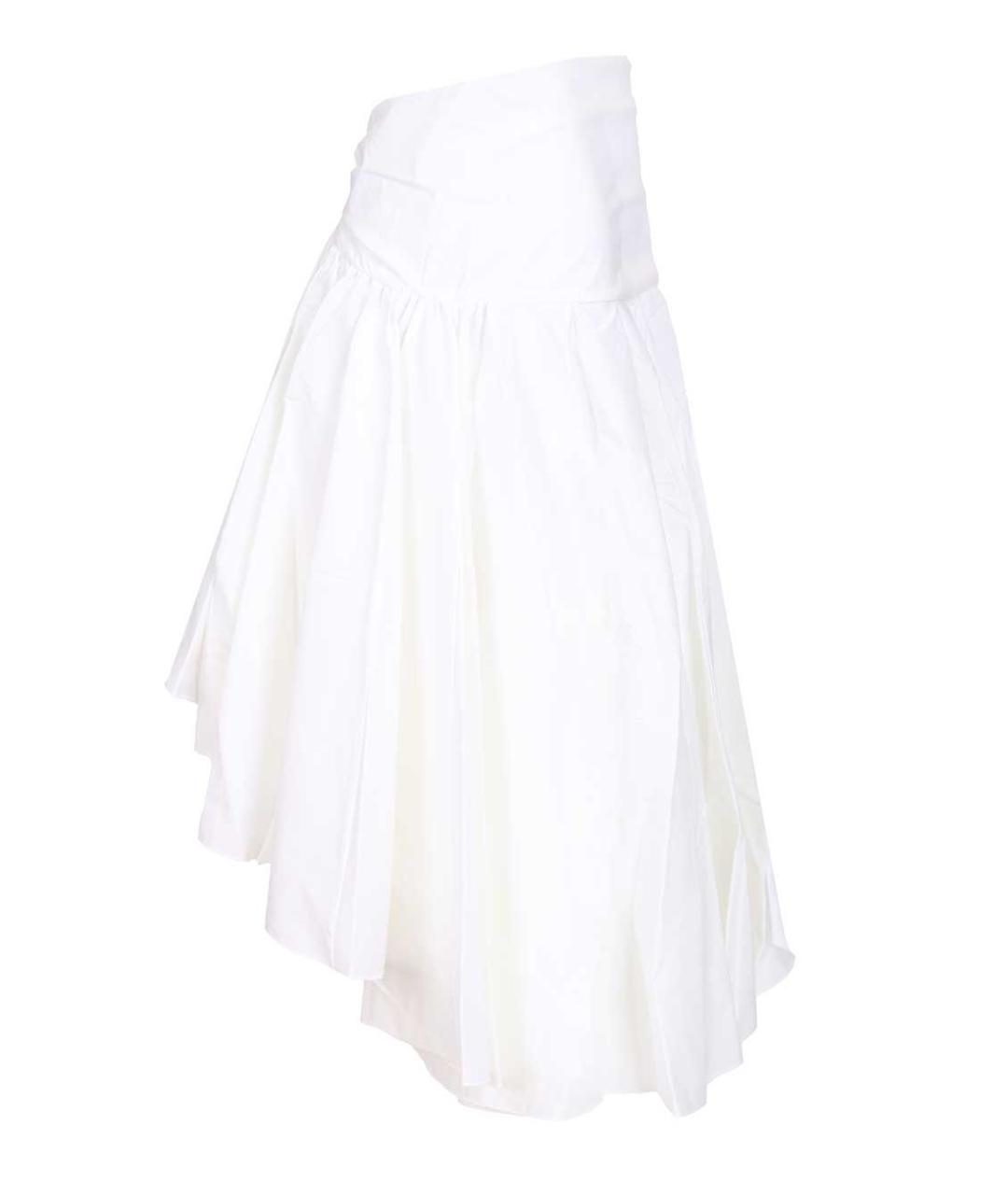 JACQUEMUS Белая хлопковая юбка миди, фото 3