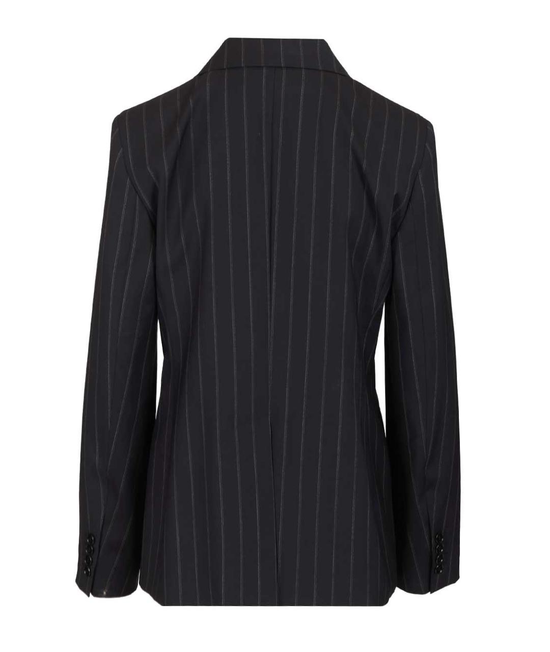 MAX MARA STUDIO Темно-синий шерстяной жакет/пиджак, фото 2