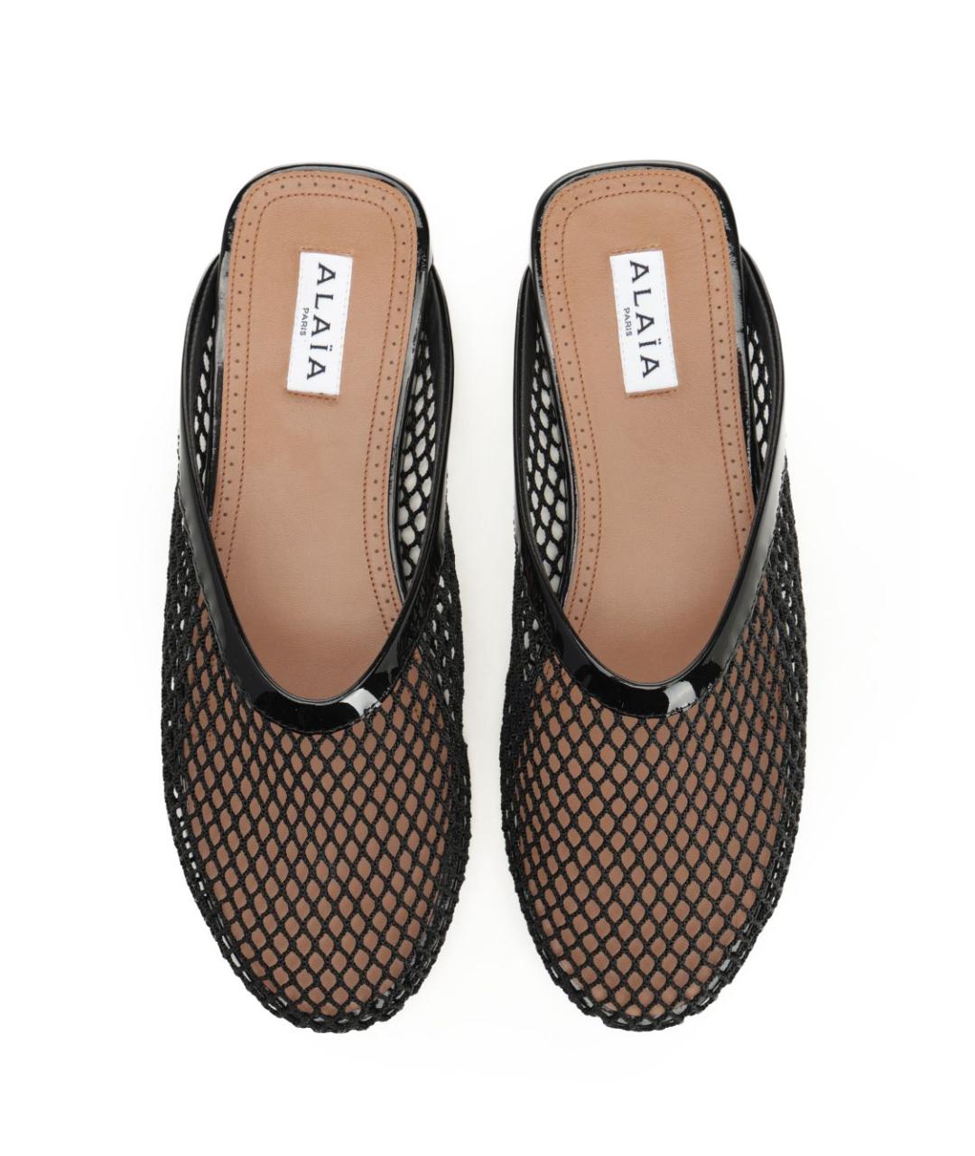 ALAIA Черные текстильные сабо, фото 5