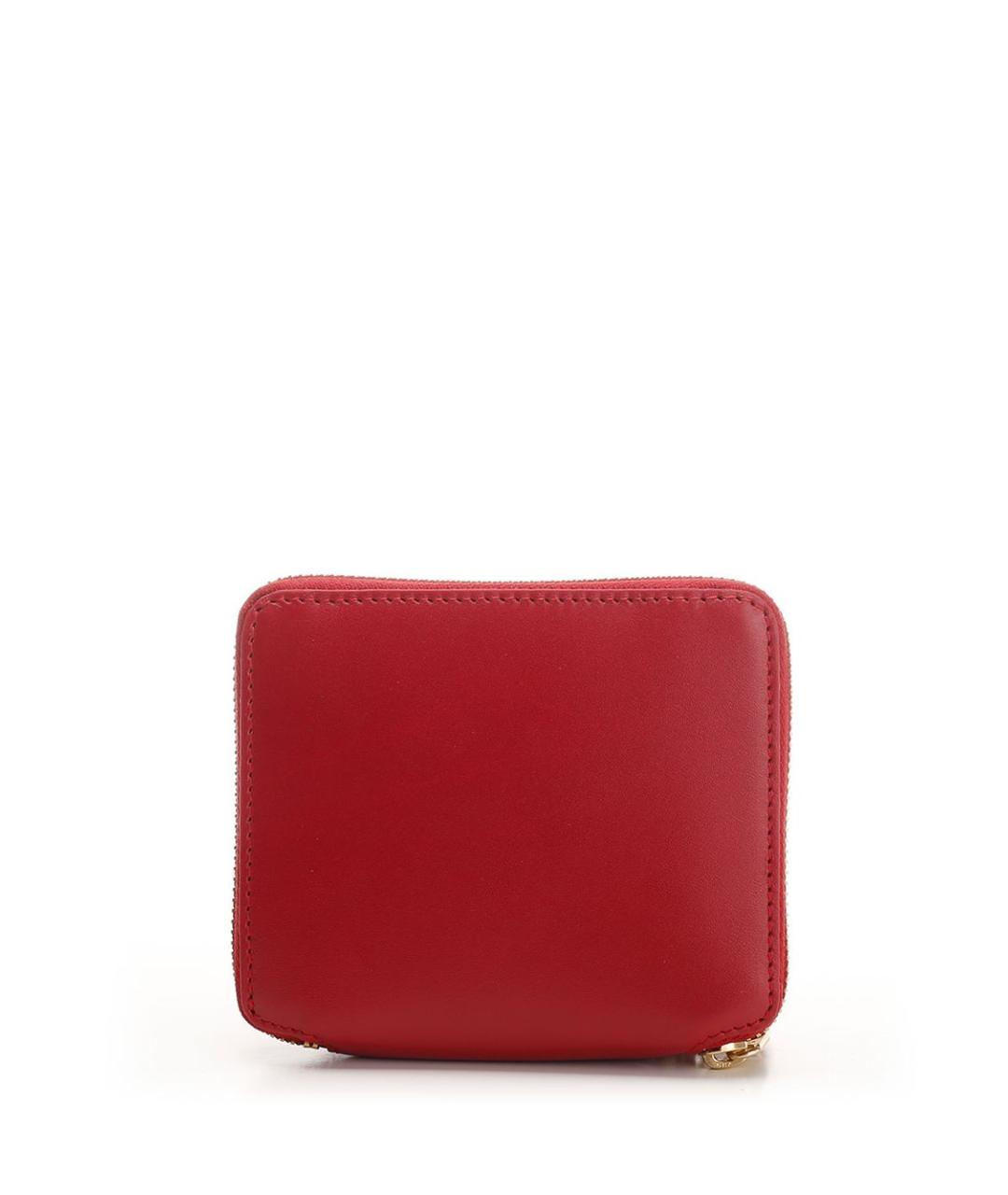 COMME DES GARÇONS WALLET Красный кожаный кошелек, фото 3