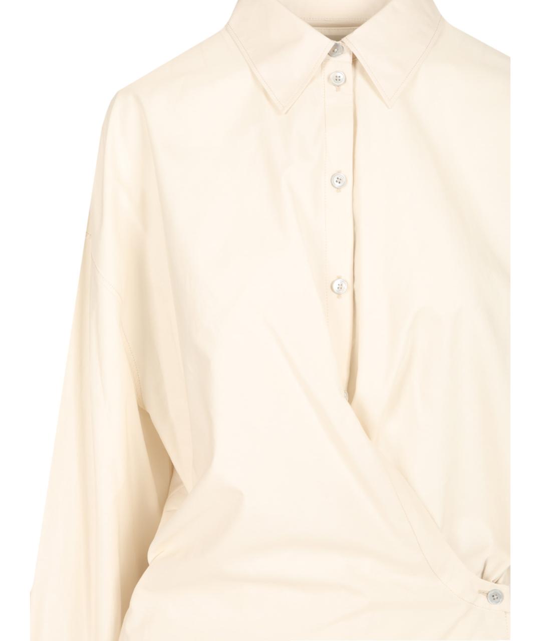 LEMAIRE Белая хлопковая рубашка, фото 4