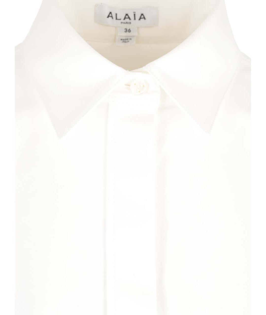 ALAIA Белое хлопковое повседневное платье, фото 3