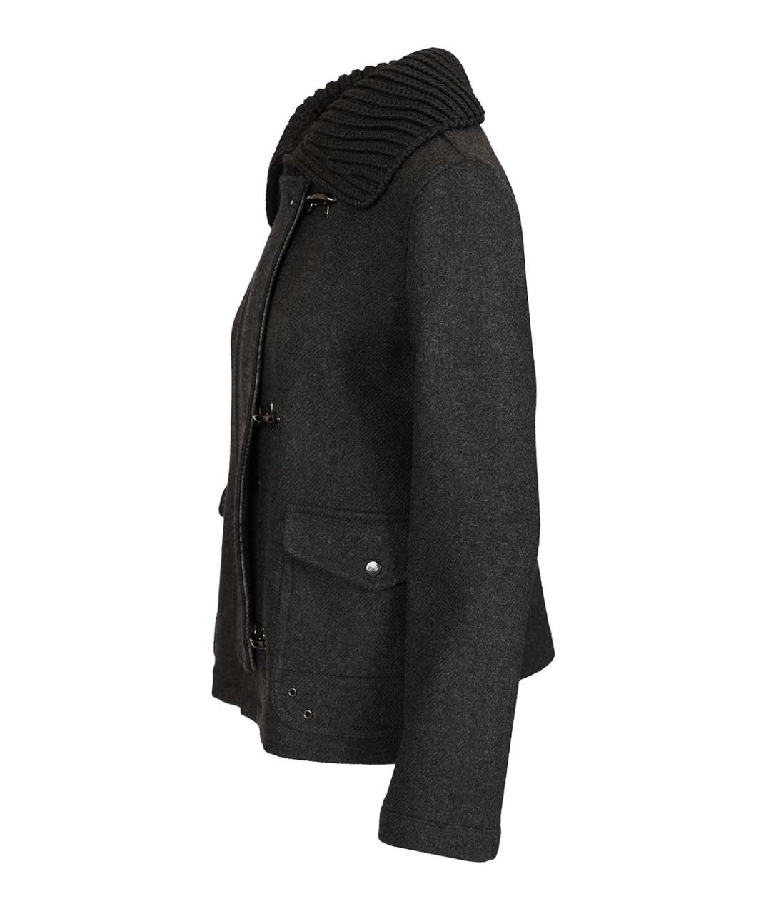 FAY Серое шерстяное пальто, фото 3