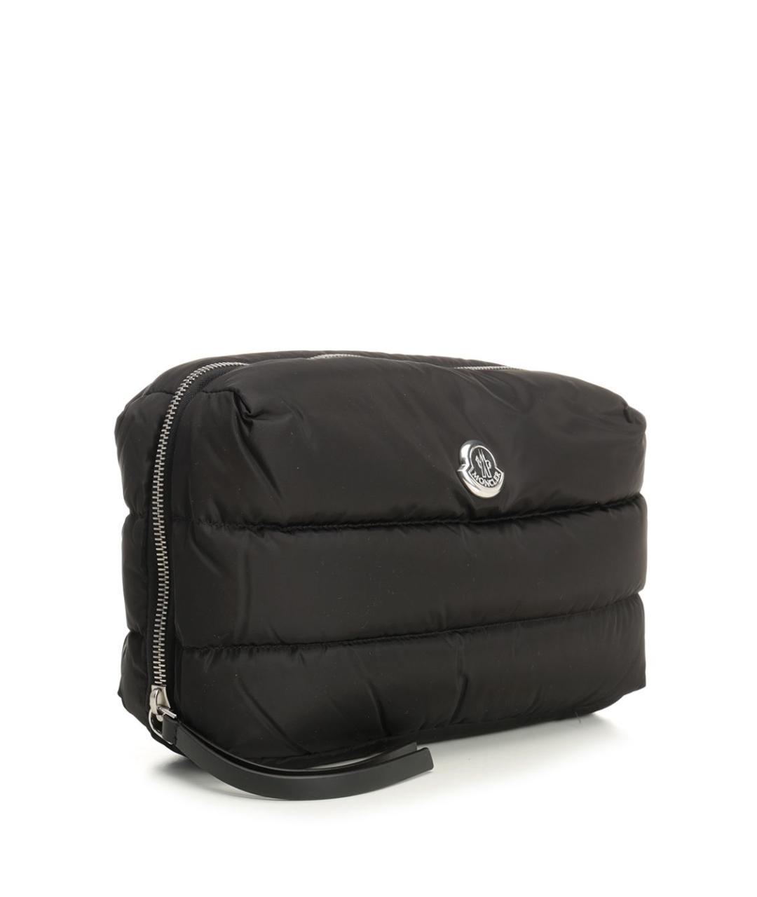 MONCLER Черная синтетическая косметичка, фото 2