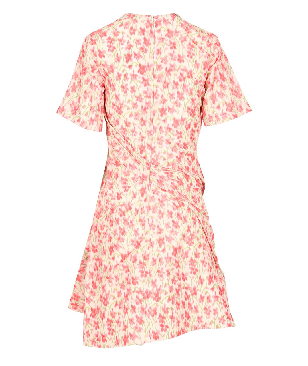 LOEWE Розовое шелковое повседневное платье, фото 2