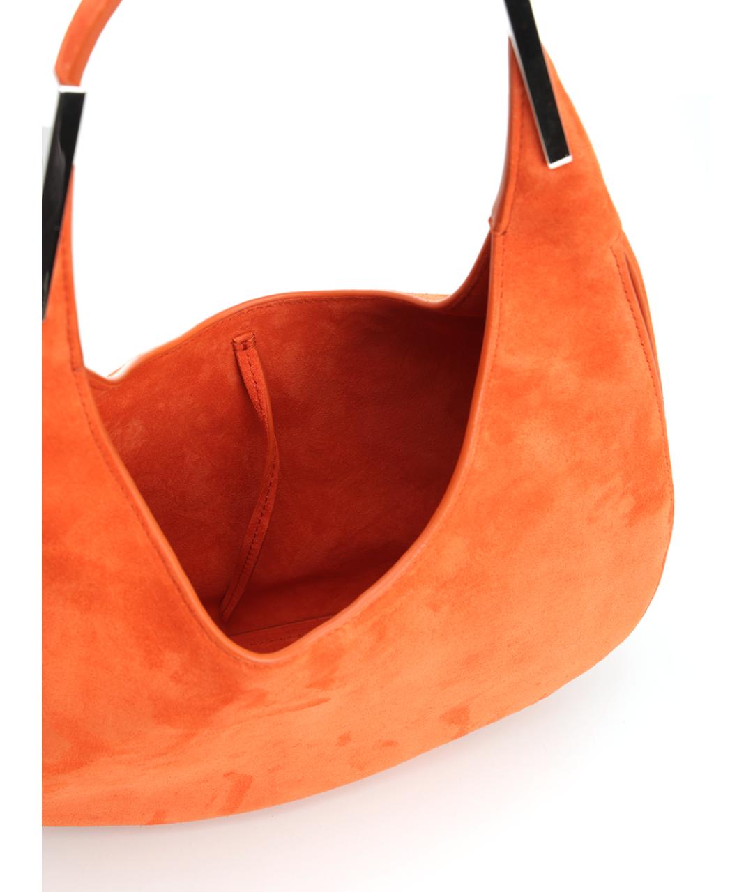 Savette Оранжевая замшевая сумка через плечо, фото 4