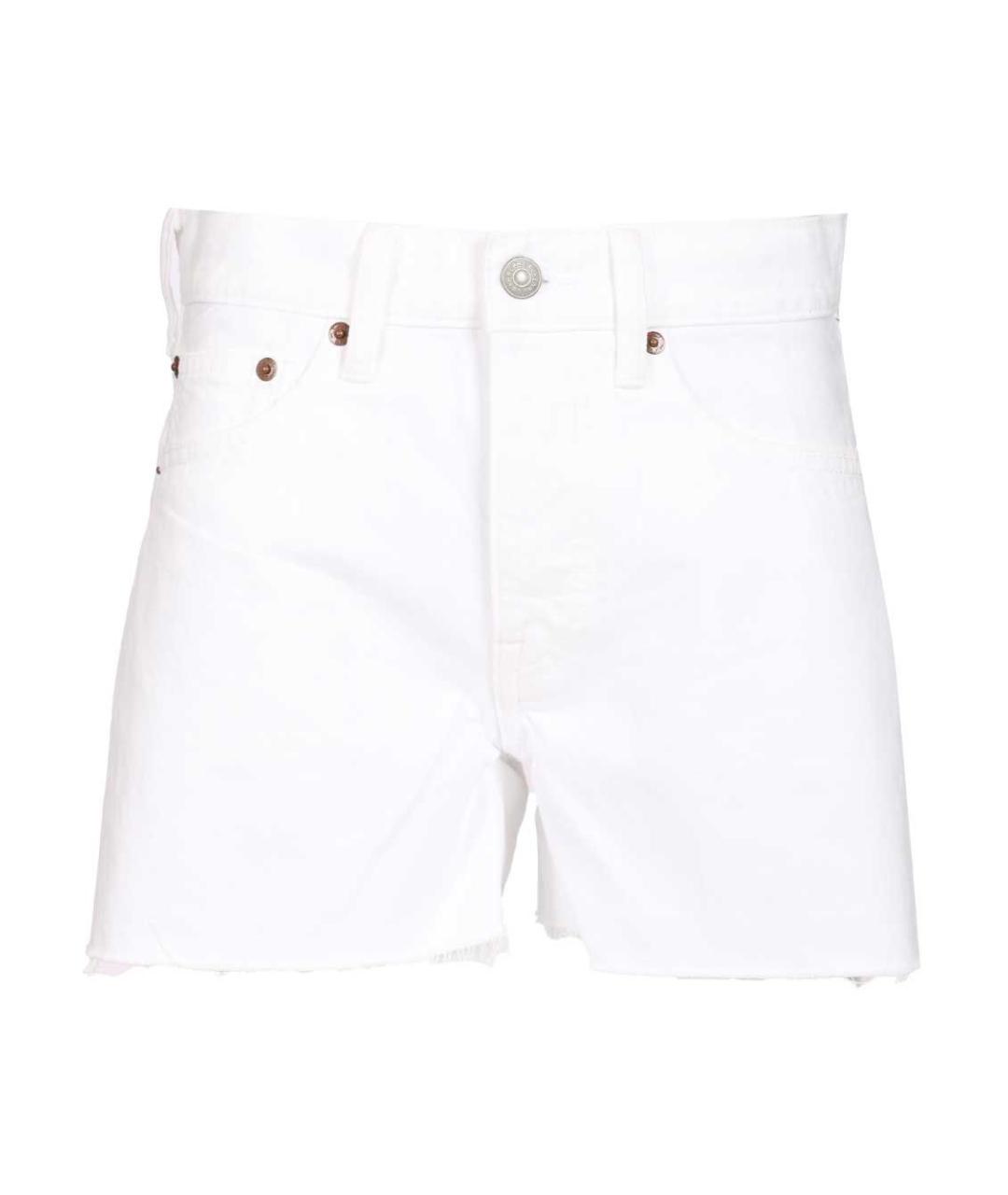 POLO RALPH LAUREN Белые хлопковые шорты, фото 1