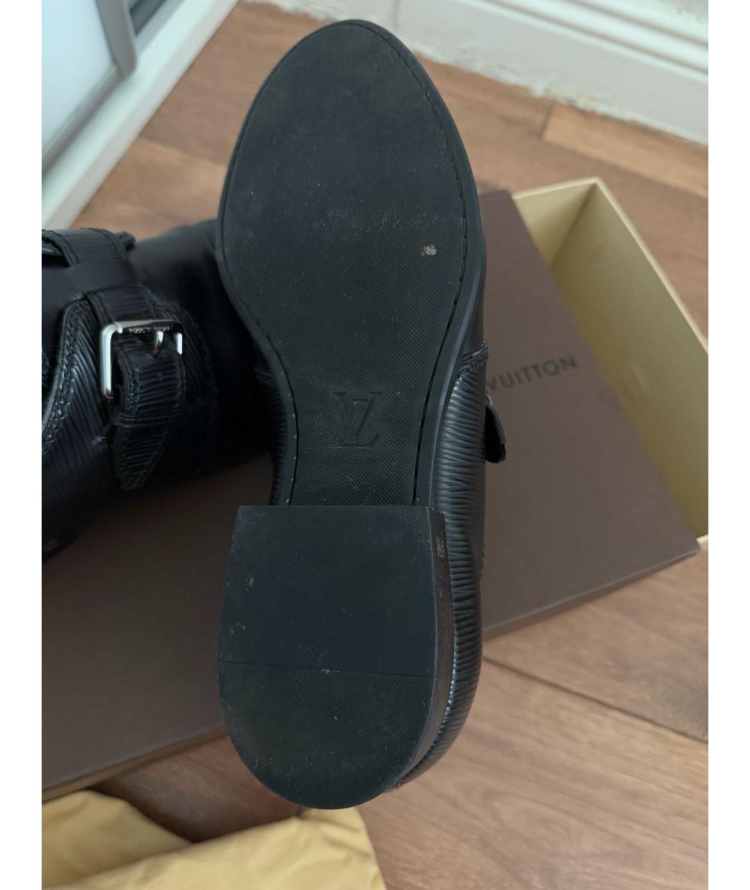 LOUIS VUITTON Черные кожаные туфли, фото 6