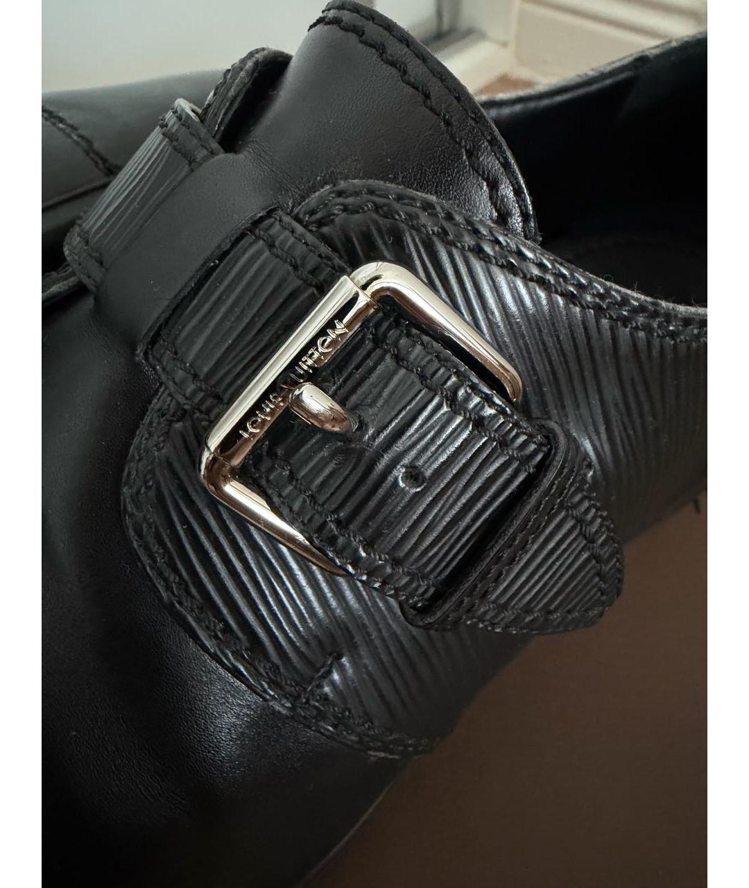 LOUIS VUITTON Черные кожаные туфли, фото 7