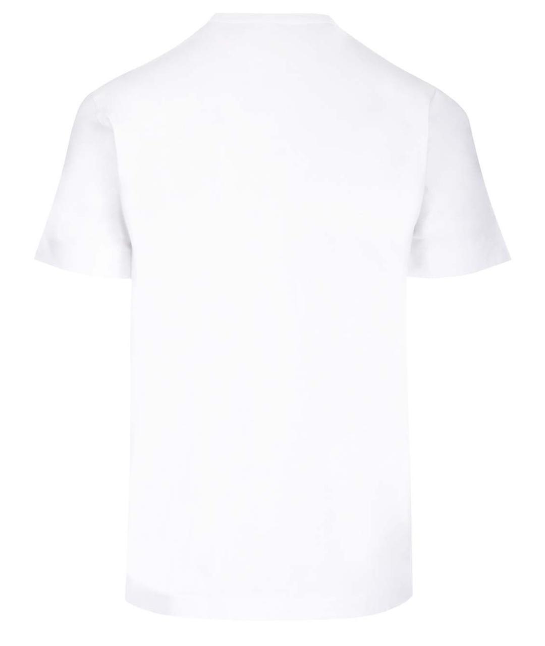 COMME DES GARÇONS PLAY Белая хлопковая футболка, фото 2