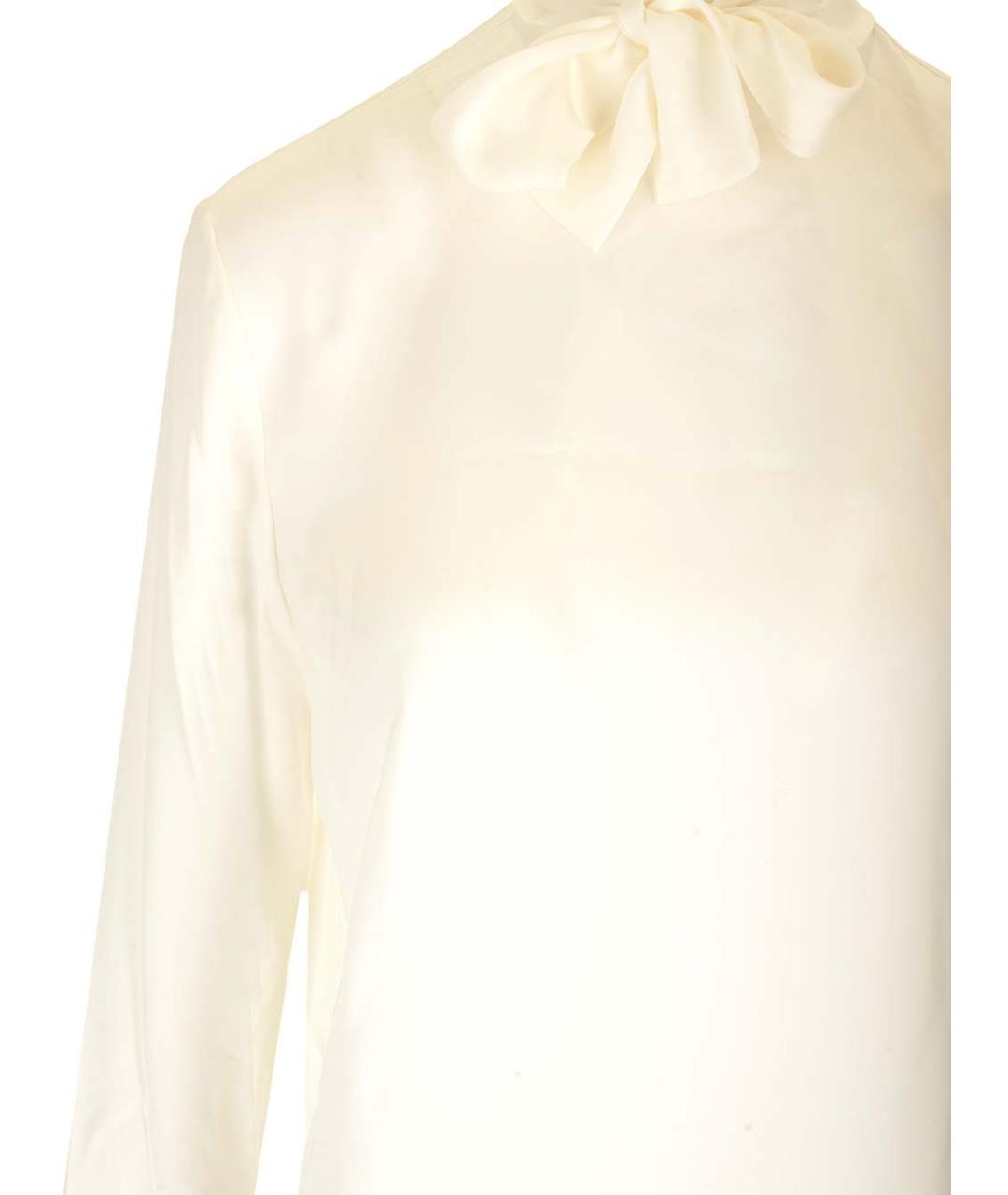 THEORY Белая шелковая блузы, фото 4