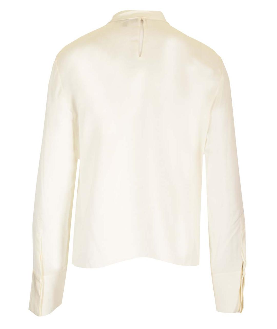 THEORY Белая шелковая блузы, фото 2