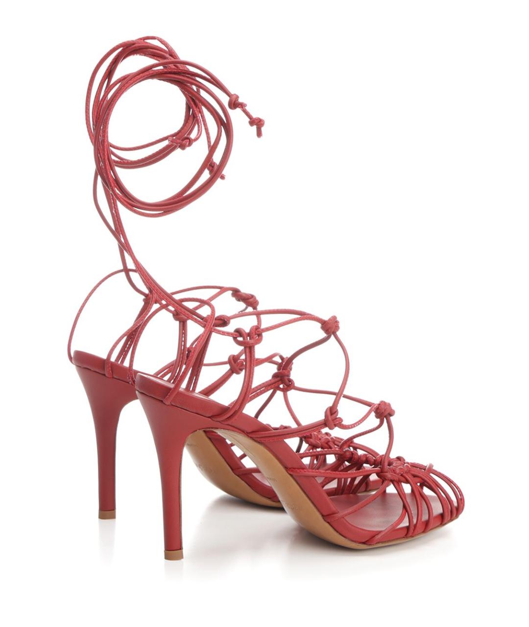 FORTE FORTE Красные кожаные босоножки, фото 3