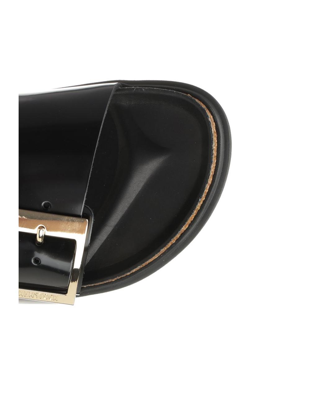 BIRKENSTOCK Черные кожаные сандалии, фото 4