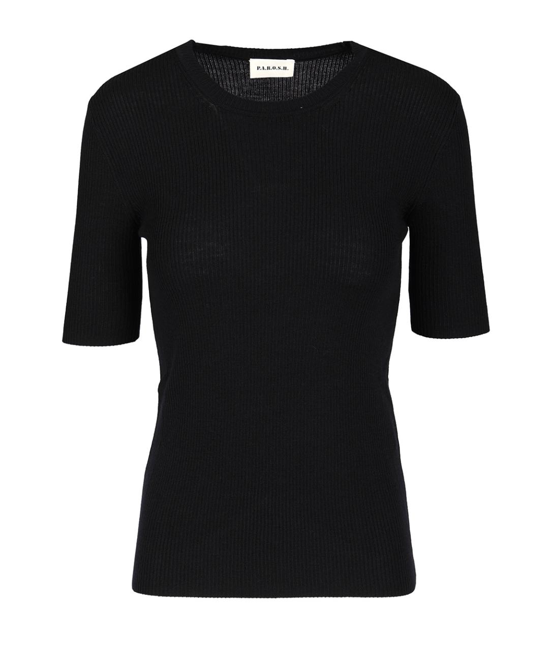 P.A.R.O.S.H. Синяя шерстяная футболка, фото 1