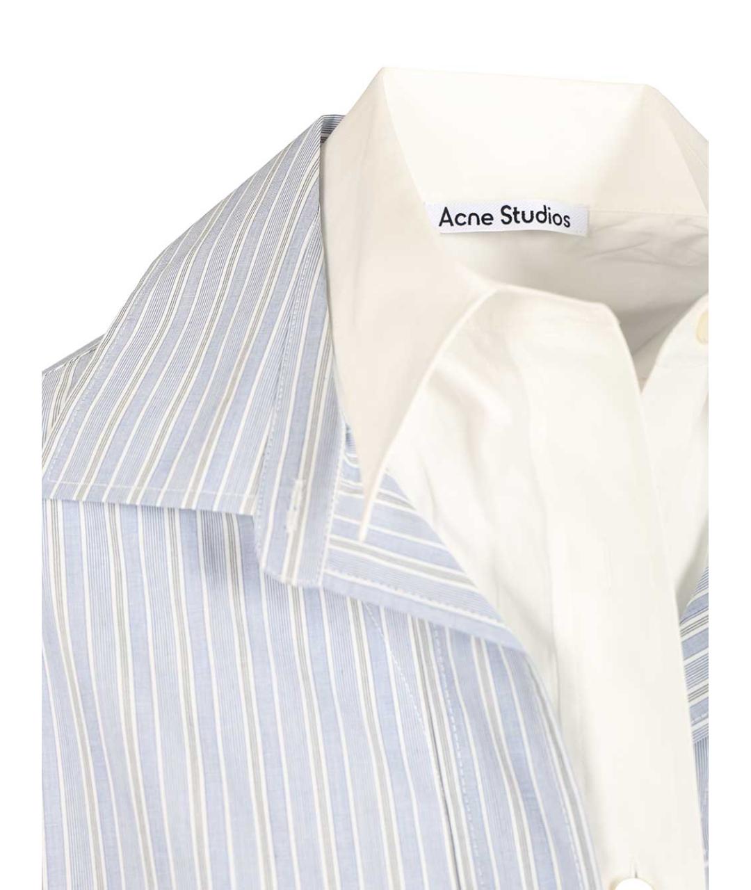 ACNE STUDIOS Голубая хлопковая рубашка, фото 4