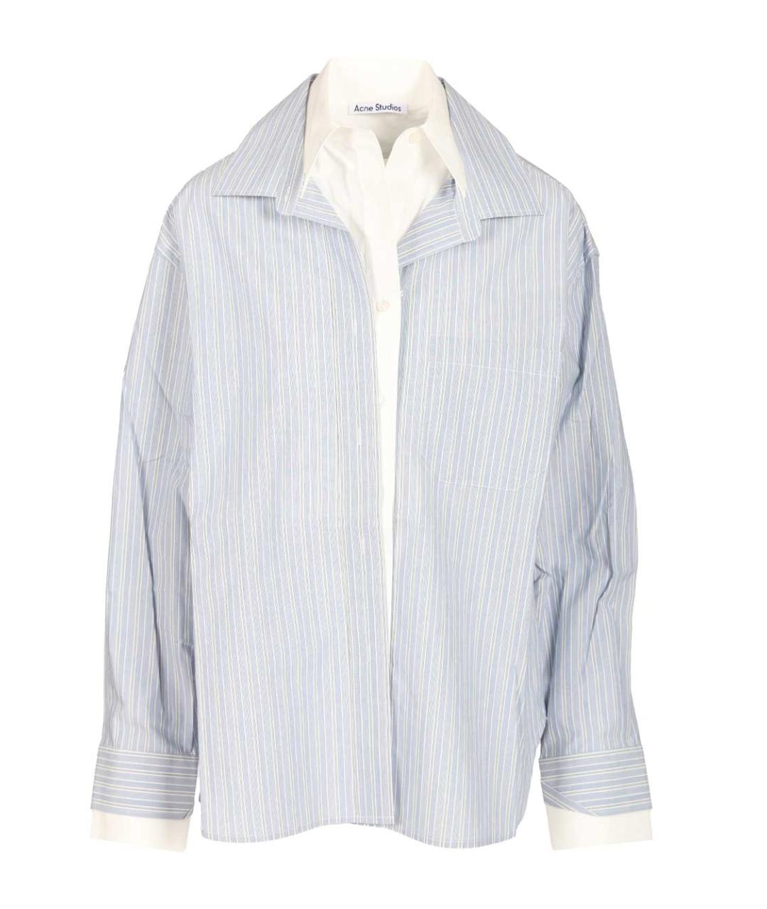 ACNE STUDIOS Голубая хлопковая рубашка, фото 1