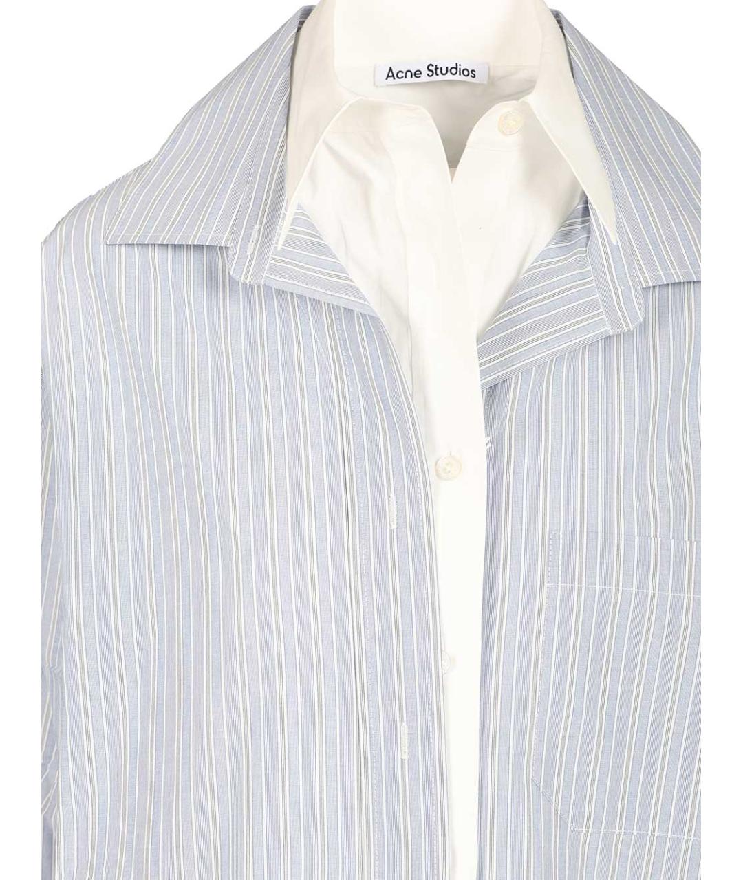 ACNE STUDIOS Голубая хлопковая рубашка, фото 3