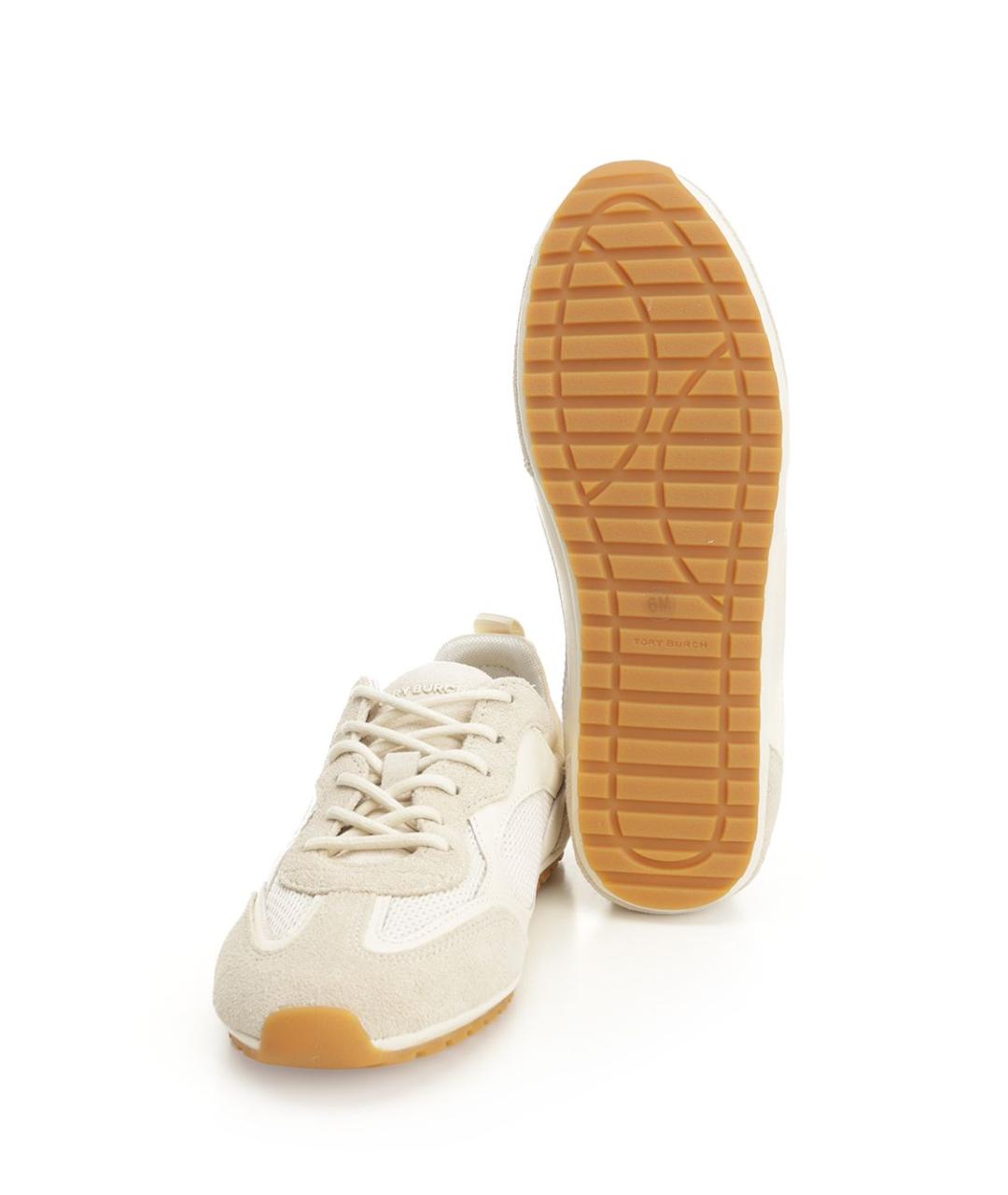 TORY BURCH Белые текстильные кроссовки, фото 5