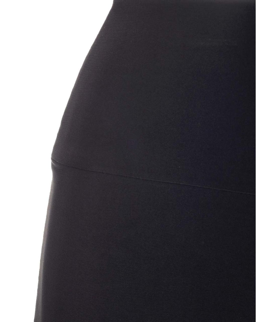 NORMA KAMALI Черные полиэстеровые прямые брюки, фото 4