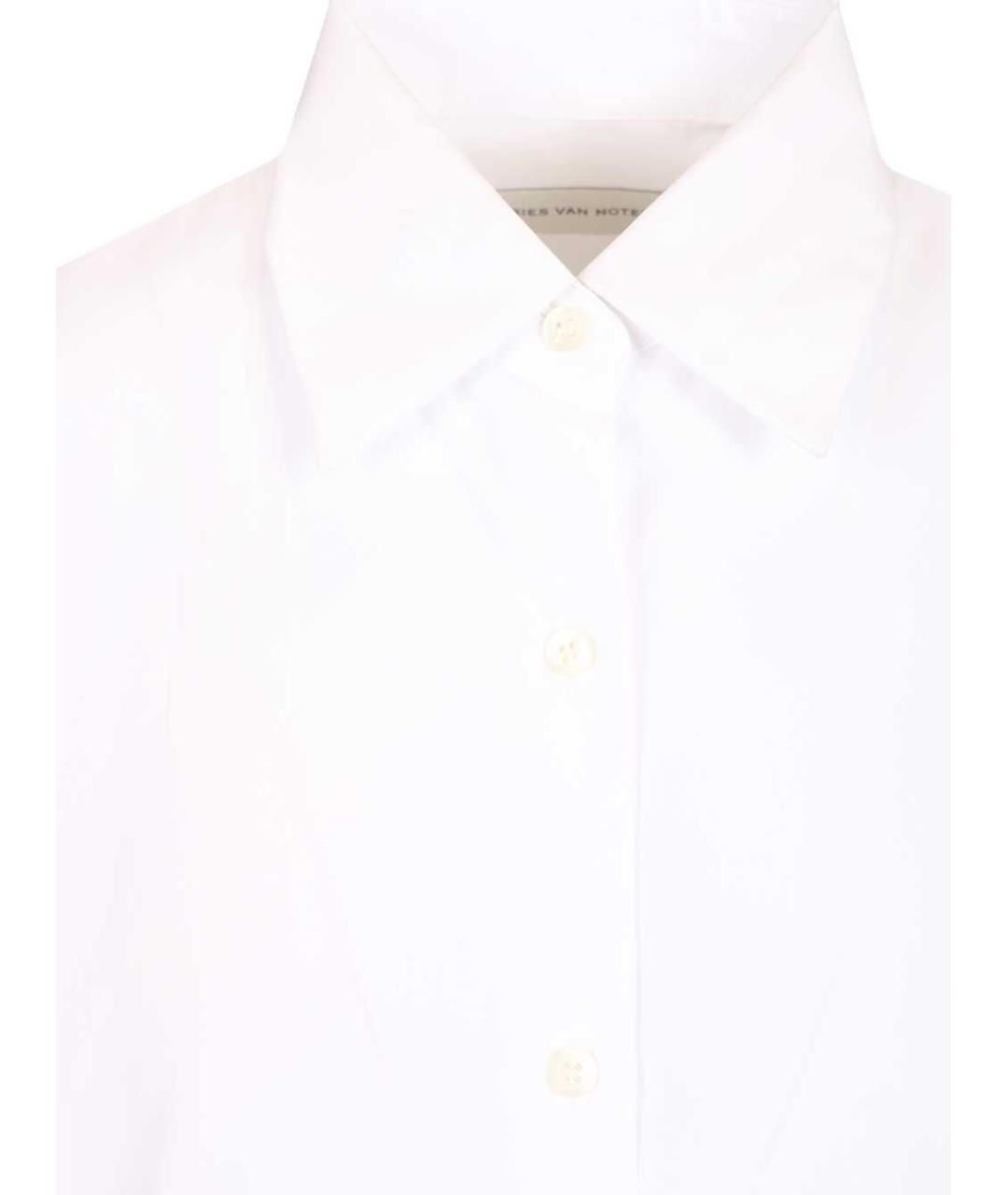 DRIES VAN NOTEN Белая хлопковая рубашка, фото 3