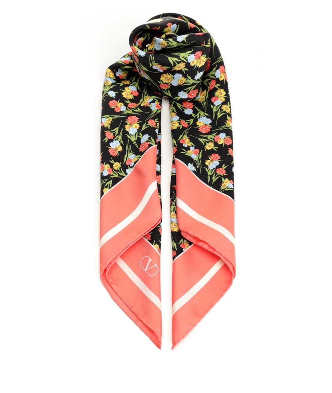 VALENTINO Мульти шелковый шарф, фото 1
