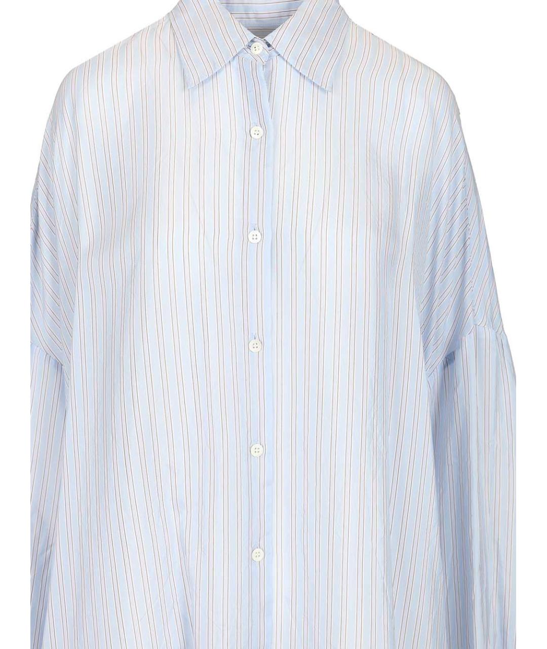 DRIES VAN NOTEN Голубая вискозная рубашка, фото 4