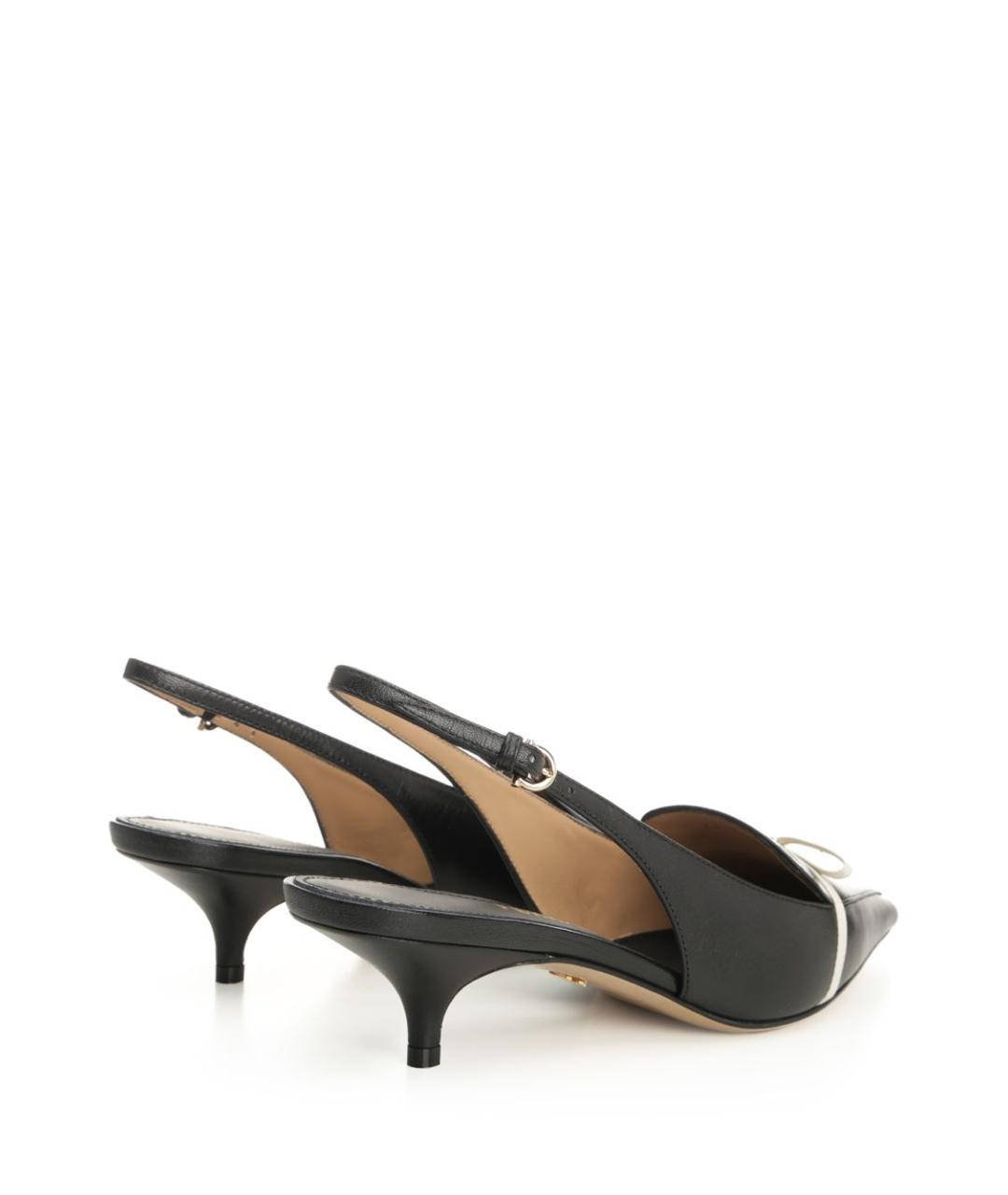 FERRAGAMO Черные кожаные туфли, фото 3