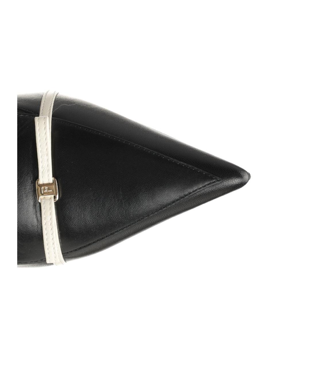 FERRAGAMO Черные кожаные туфли, фото 4