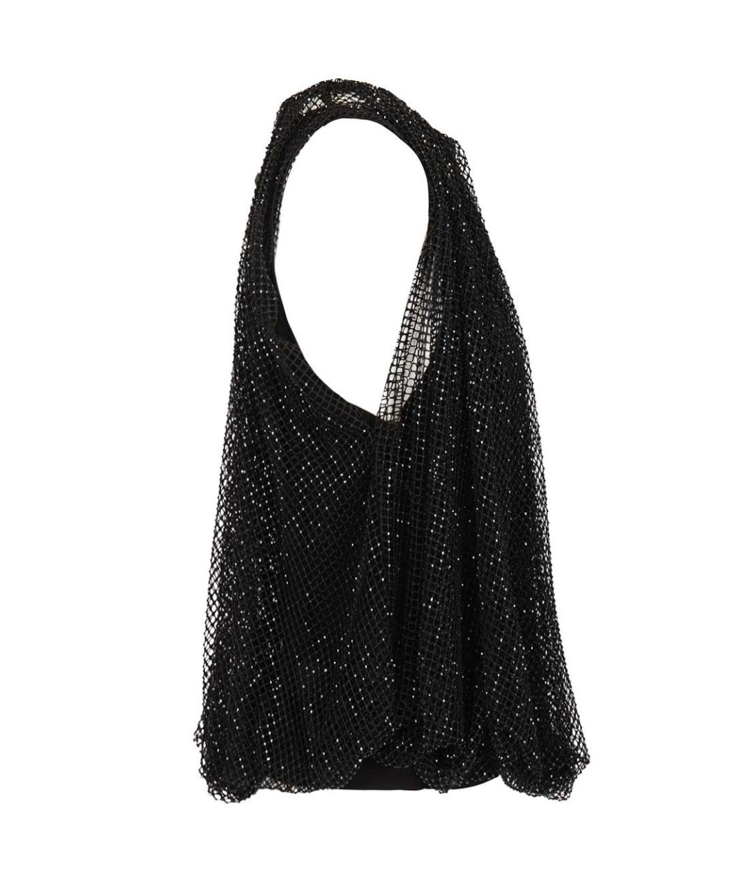 SPORTMAX Черная вискозная блузы, фото 3