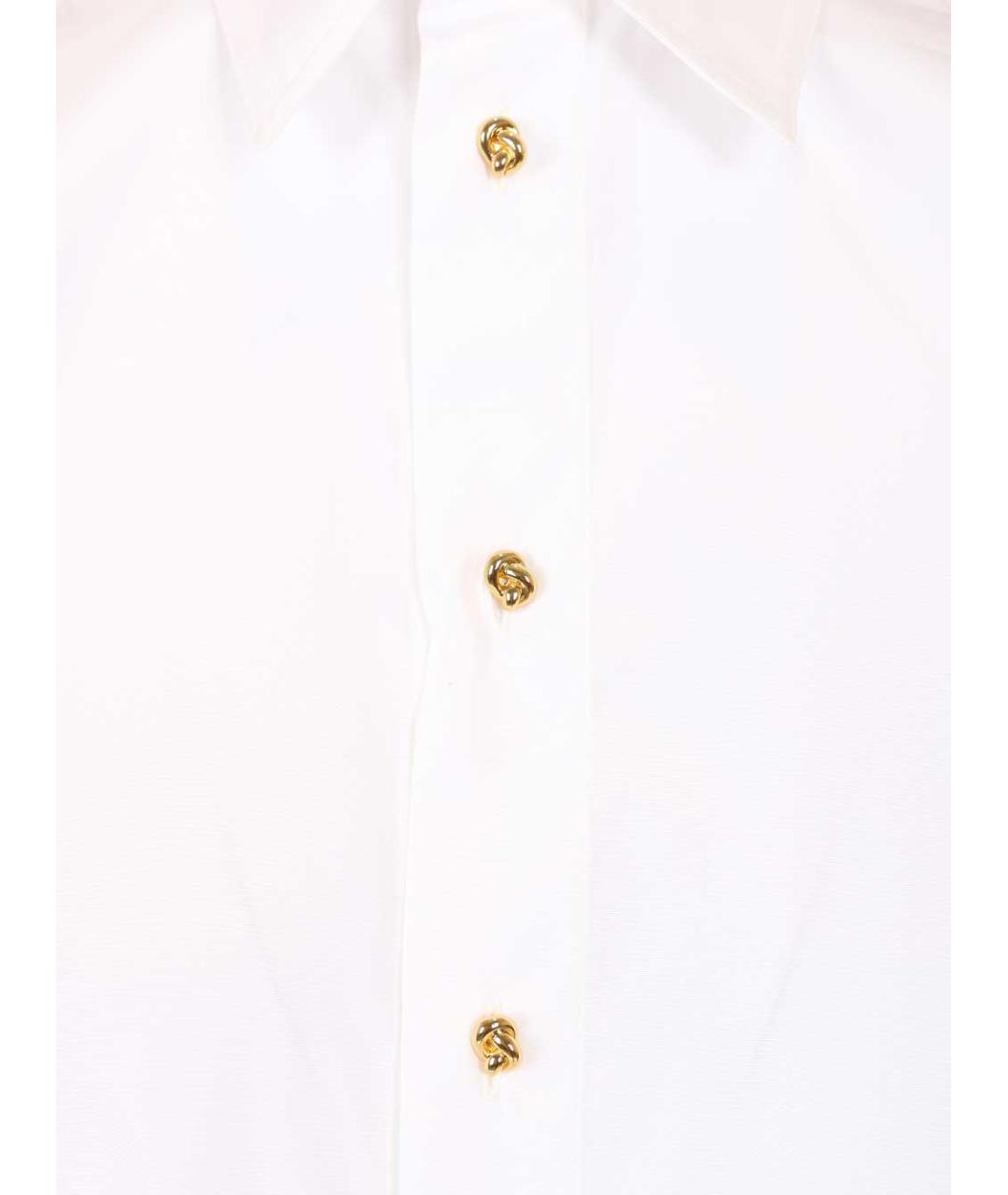 BOTTEGA VENETA Белая хлопковая рубашка, фото 5