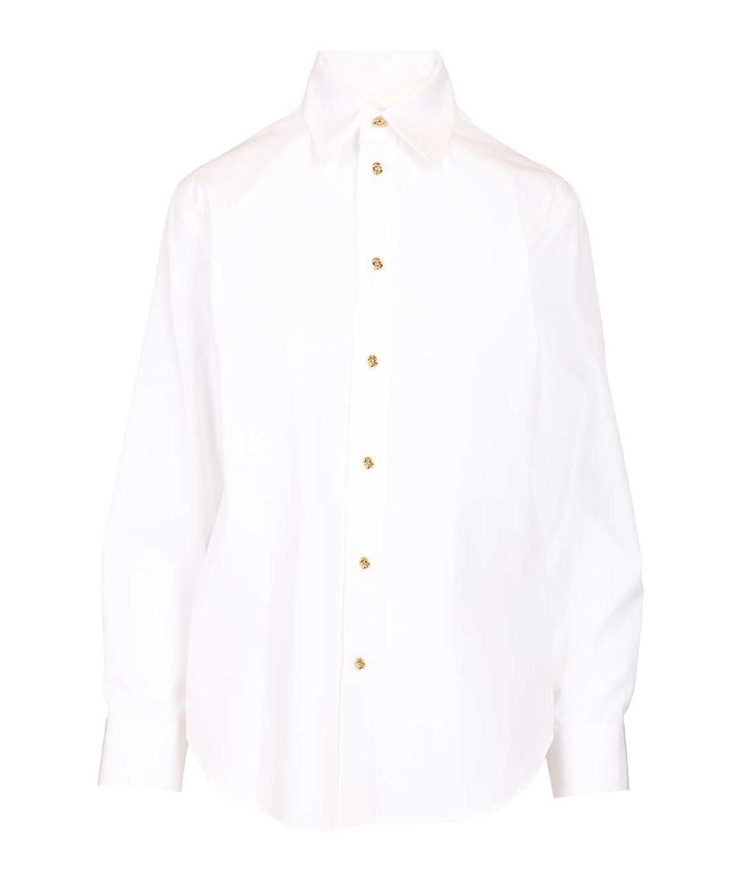 BOTTEGA VENETA Белая хлопковая рубашка, фото 1