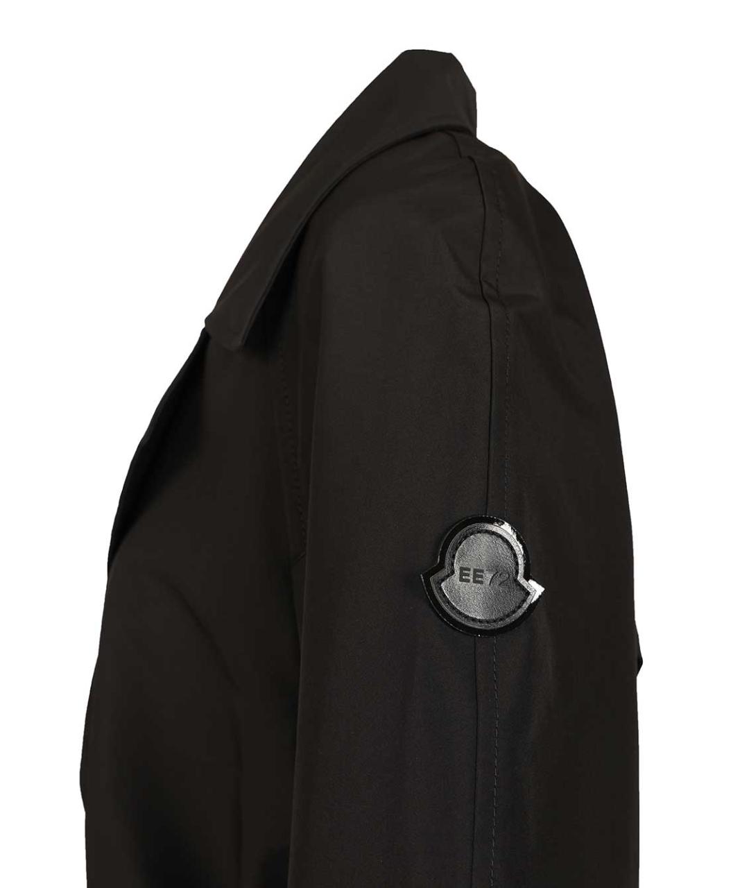 MONCLER Черный полиэстеровый тренч/плащ, фото 6