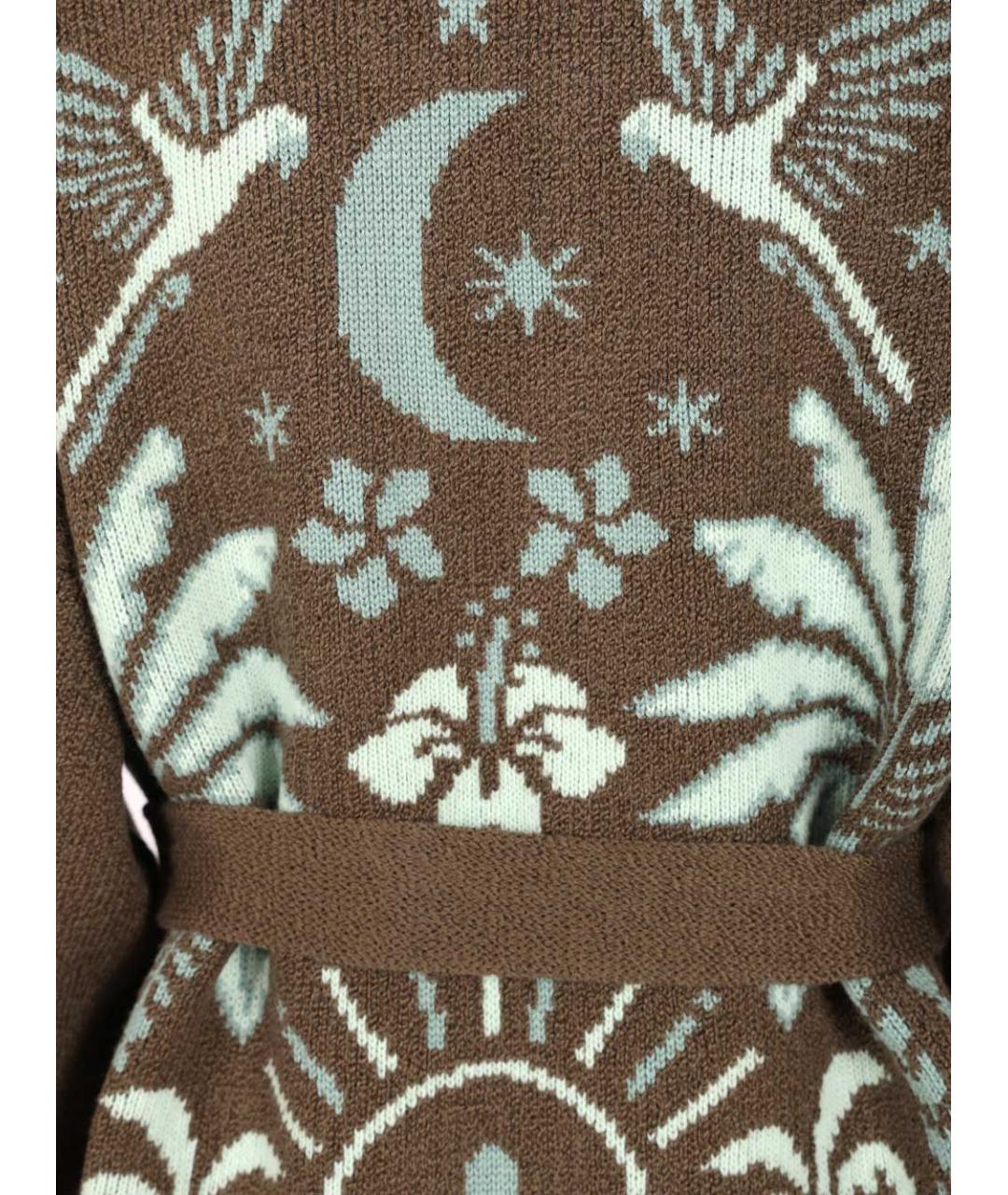 ALANUI Коричневый шерстяной кардиган, фото 5